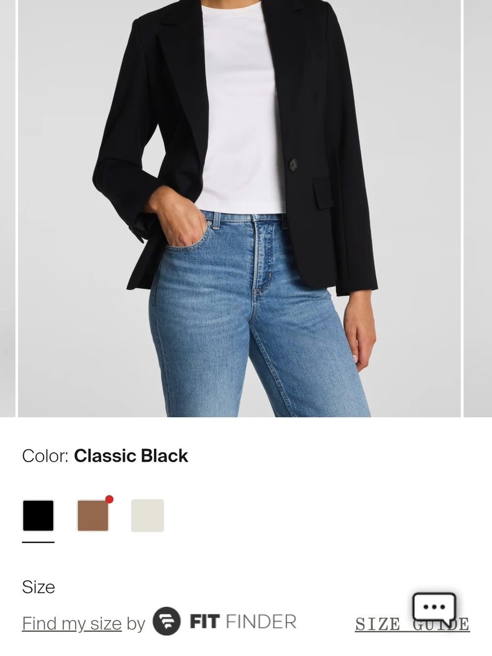 Spanx Ponte Classic Black Single-Button Blazer Size Sm